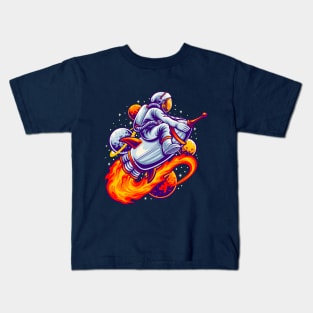 Astro planet rocket Kids T-Shirt